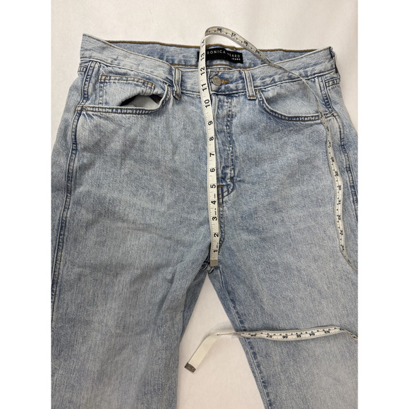 Veronica Beard Taylor High Rise Jeans Wide Leg High Rise 3J21057571040PS Sz 31 - Picture 4 of 12